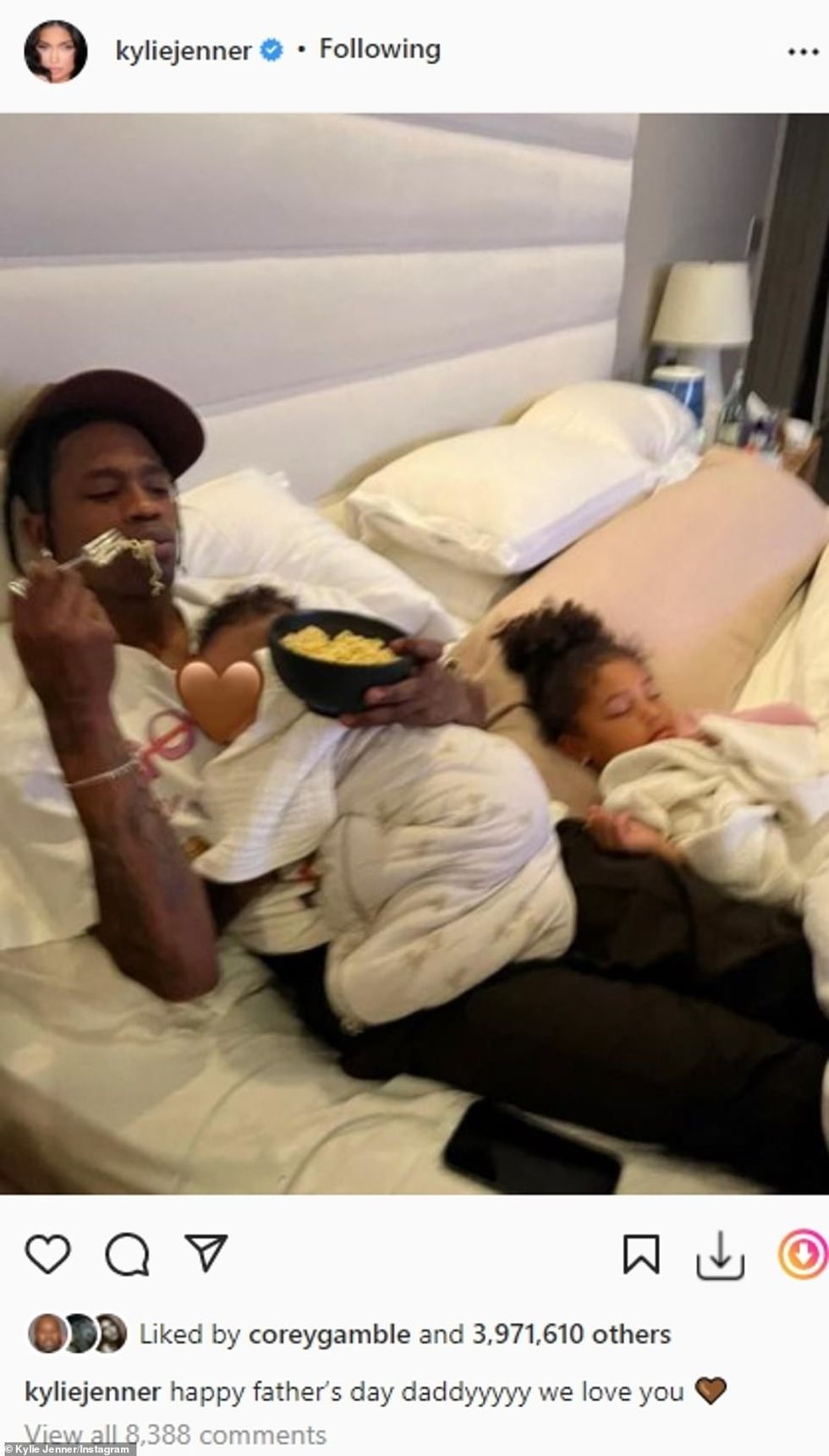 59271305 0 Daddy Kylie Jenner shared a rare glimpse of her son in a sweet F a 97 1657782233992