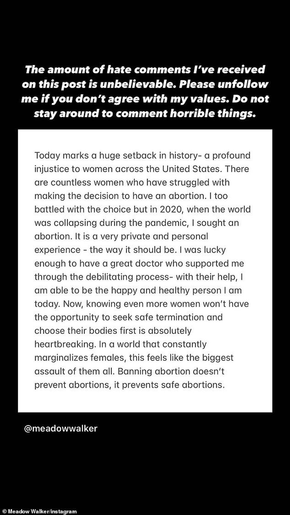 59503505 10951907 Receiving hate The beauty then took to her Instagram Stories res a 37 1656139776885