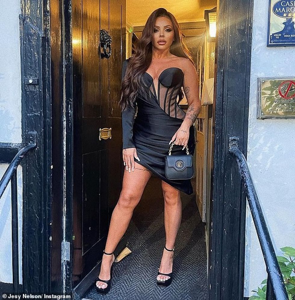 59640947 10962781 Best dressed Jesy Nelson stunned in a mesh bodycon corset dress a 47 1656451297218