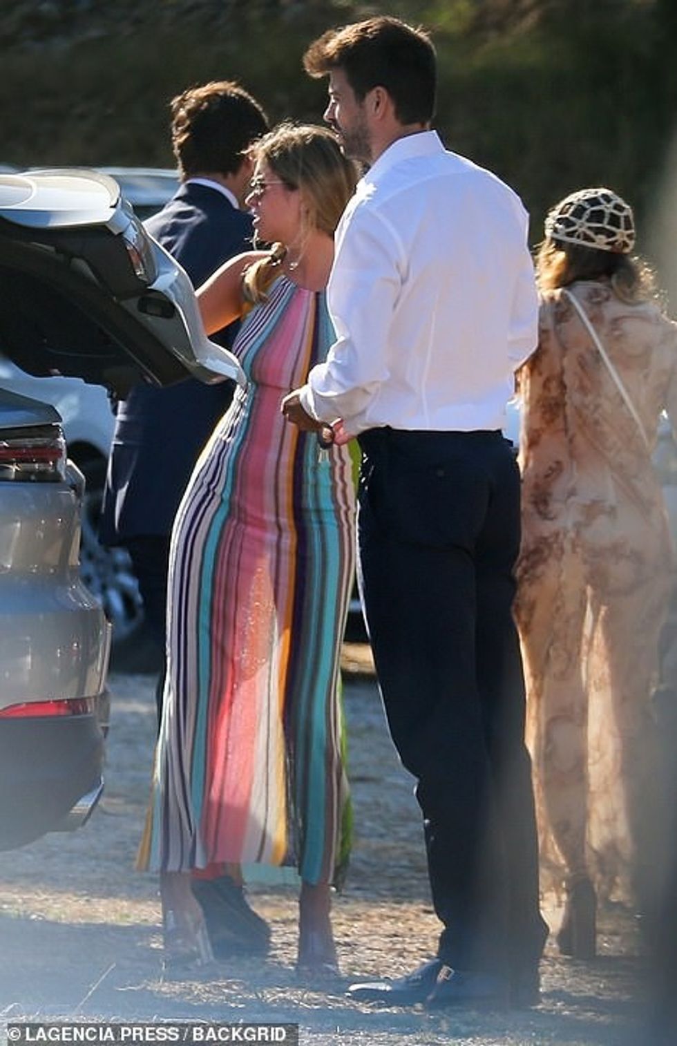 61877675 11161517 Fashionista Clara opted for a perspex pair of block heels m 173 1661883877436