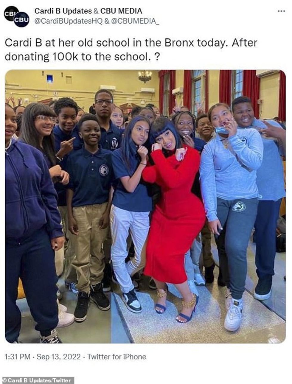 62381465 11209803 Welcome We are thrilled to welcome Cardi B back home to IS 232 i a 93 1663120038009