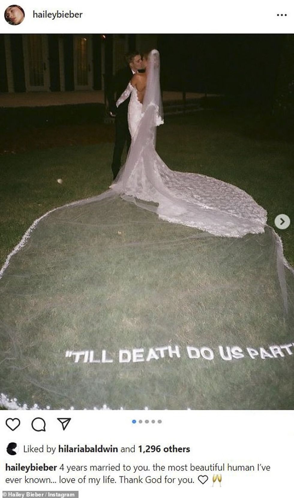 62381605 11209909 Still going strong Hailey Bieber 25 marked four years of marriag a 100 1663121907508