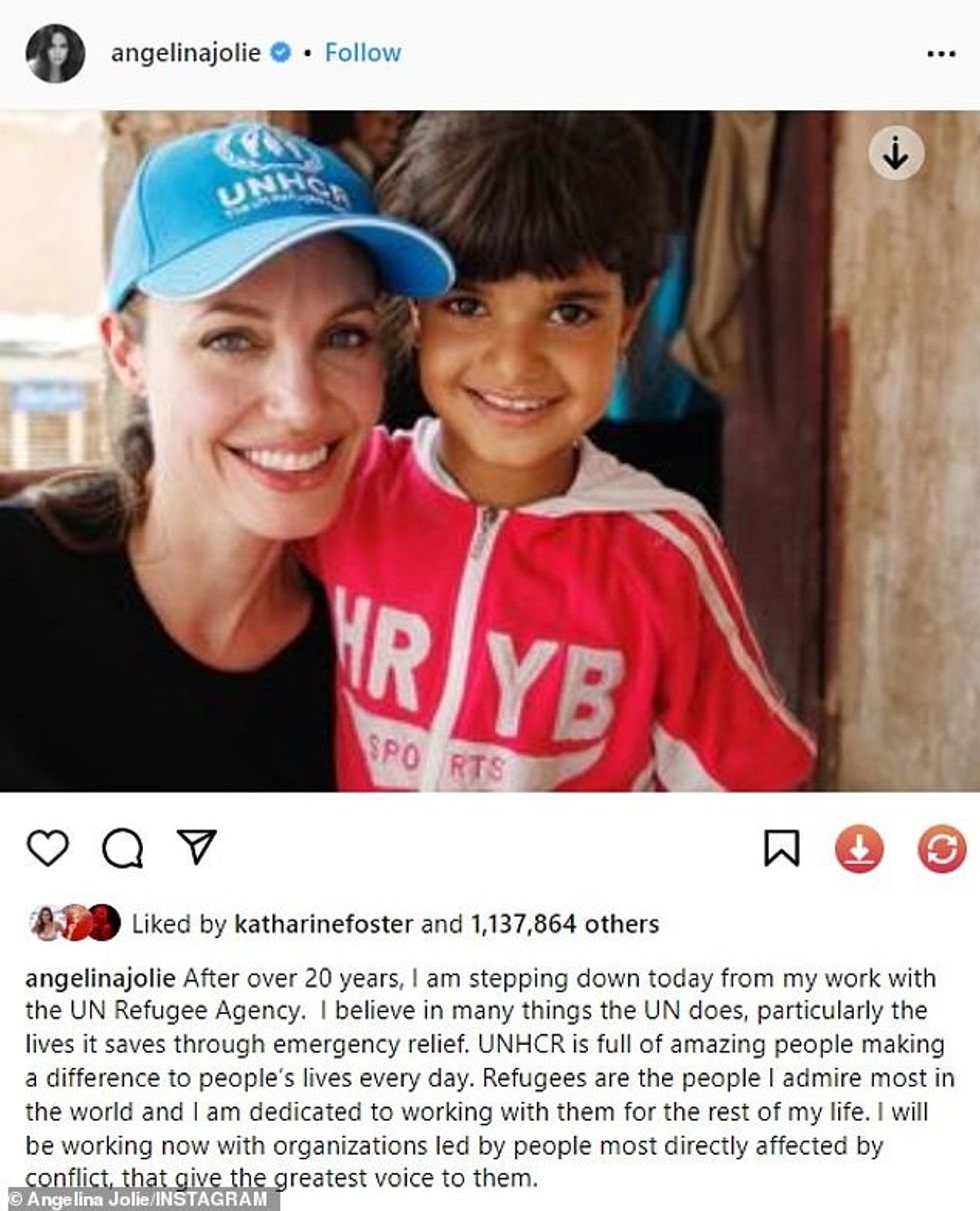 69613041 11951369 Moved on Jolie announced she was stepping down as Special Envoy a 92 1680921470251