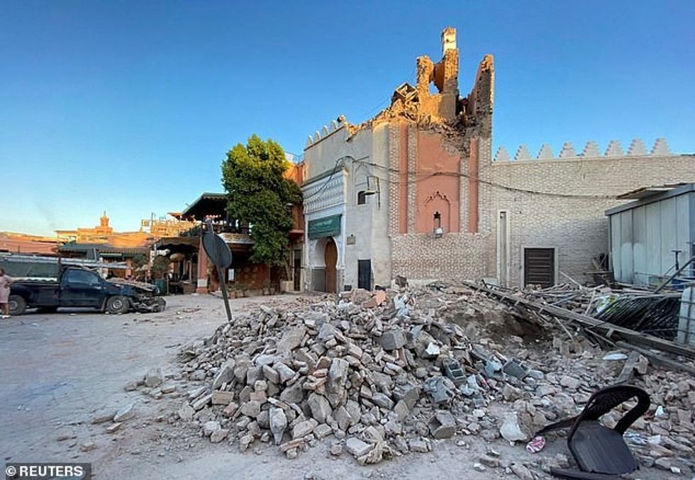75240189 12498797 A historic mosque in Marrakesh was left badly damaged by the qua a 96 1694254137518