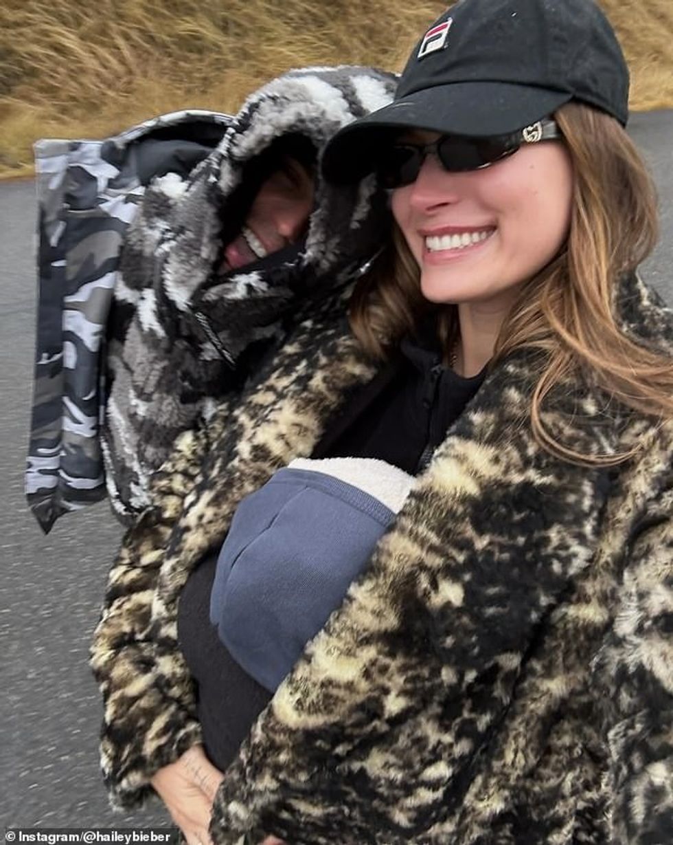 92636131 14163401 Hailey Bieber shared a rare glimpse of her three month old baby a 151 1733437984963