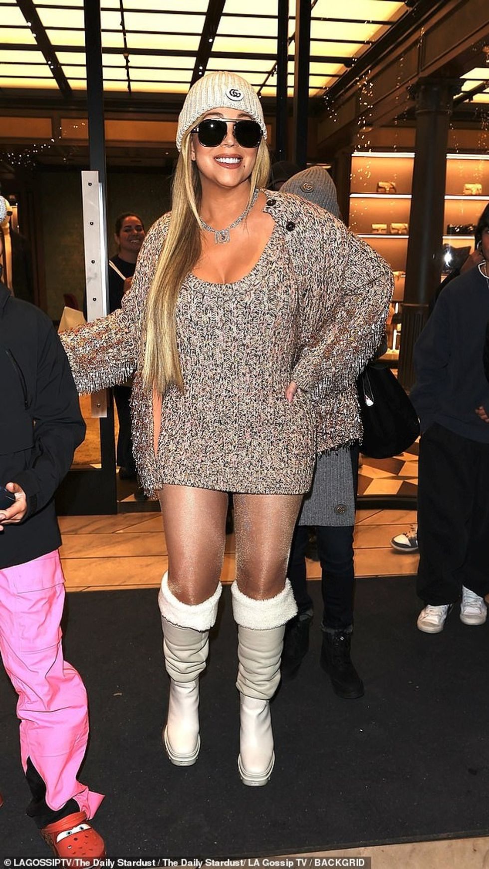 93406117 14219255 As she left the store fans sang All I Want for Christmas is You m 2 1734908061103