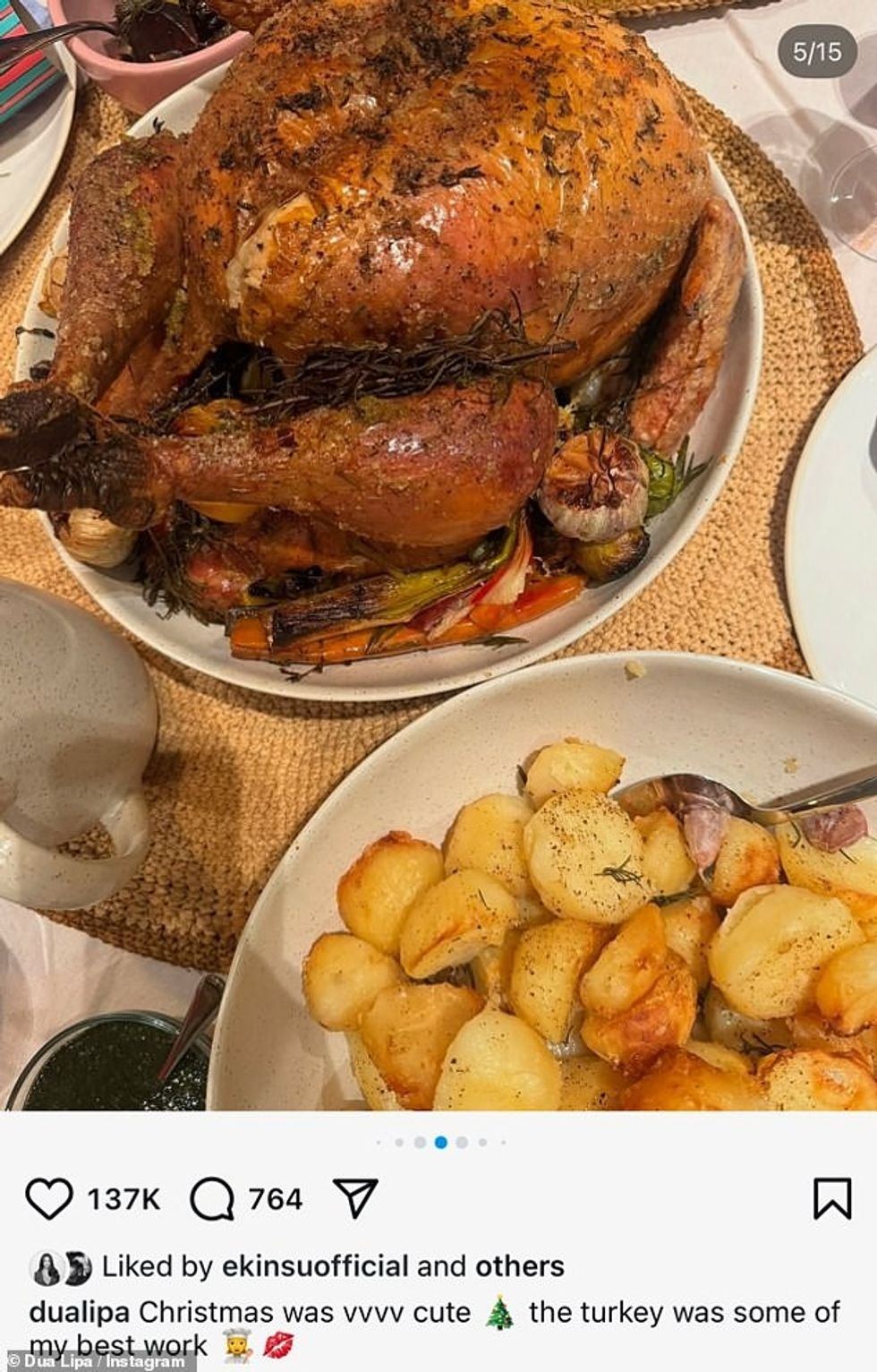 93523449 14230417 She captioned the post Christmas was vvvv cute the turkey was so m 32 1735318645536