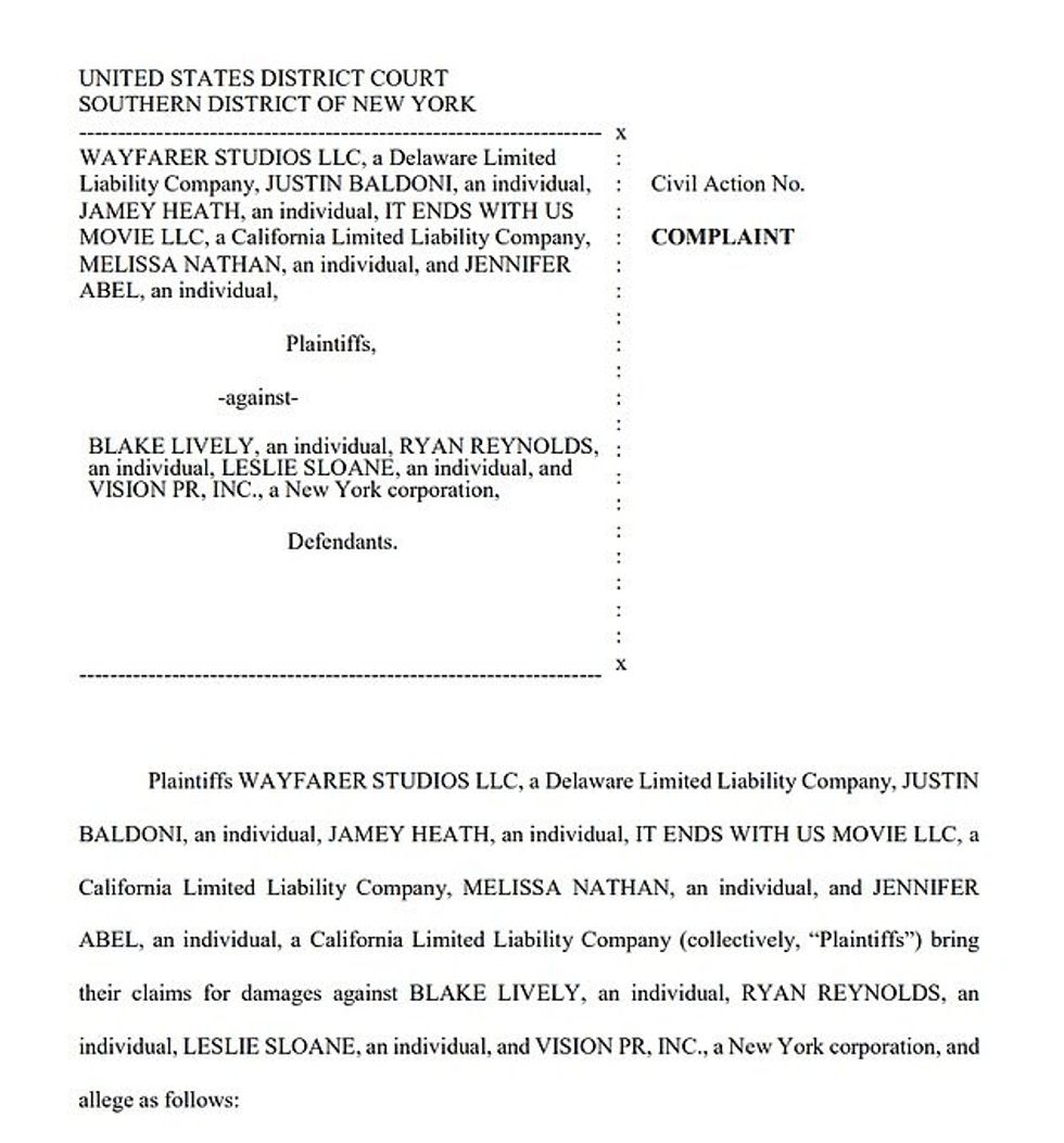 94179933 14294711 The lawsuit against Lively and Reynolds was filed in New York on a 3 1737089203647