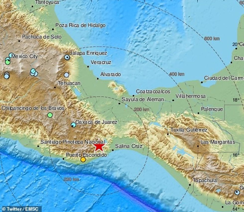 A 7.5 earthquake hit the southern Mexican state of Oaxaca on Tuesday at 10:29am. Authorities reported two more aftershocks that registered 5.2 and 4.2 on the Richter scale