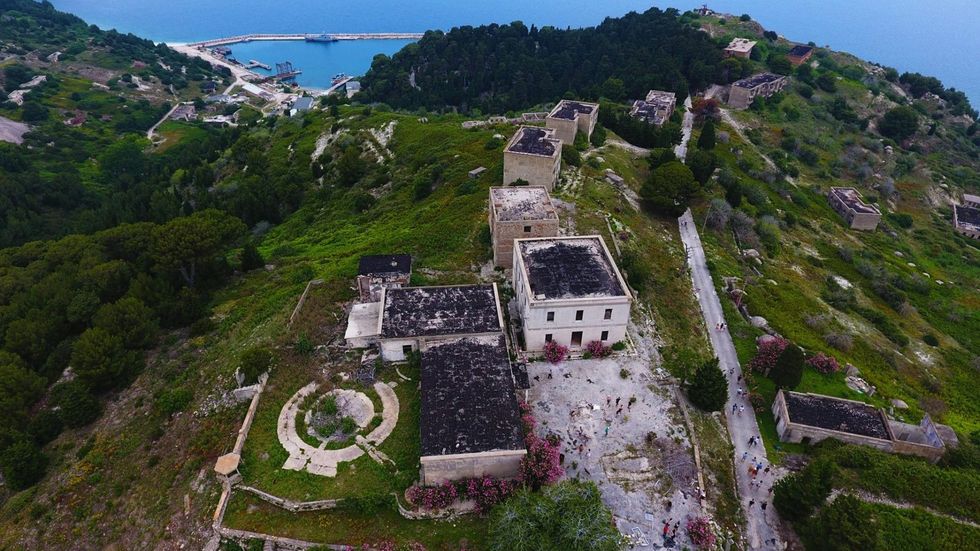 abandoned military base of Sazan ALBANIA 1
