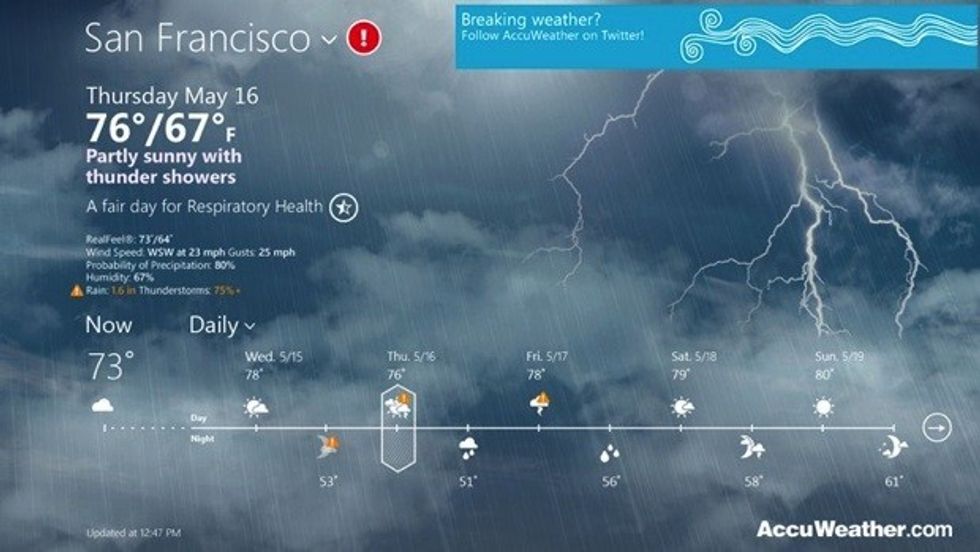 accuweather windows 8