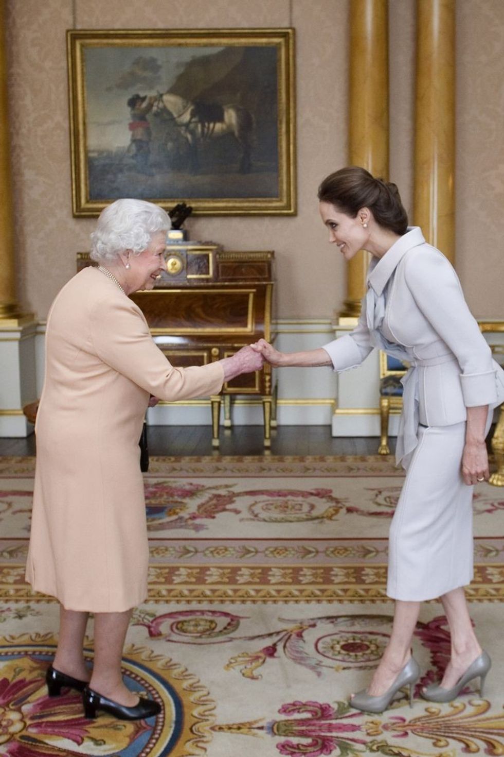 actress angelina jolie is presented with the insignia of an news photo 1586628944