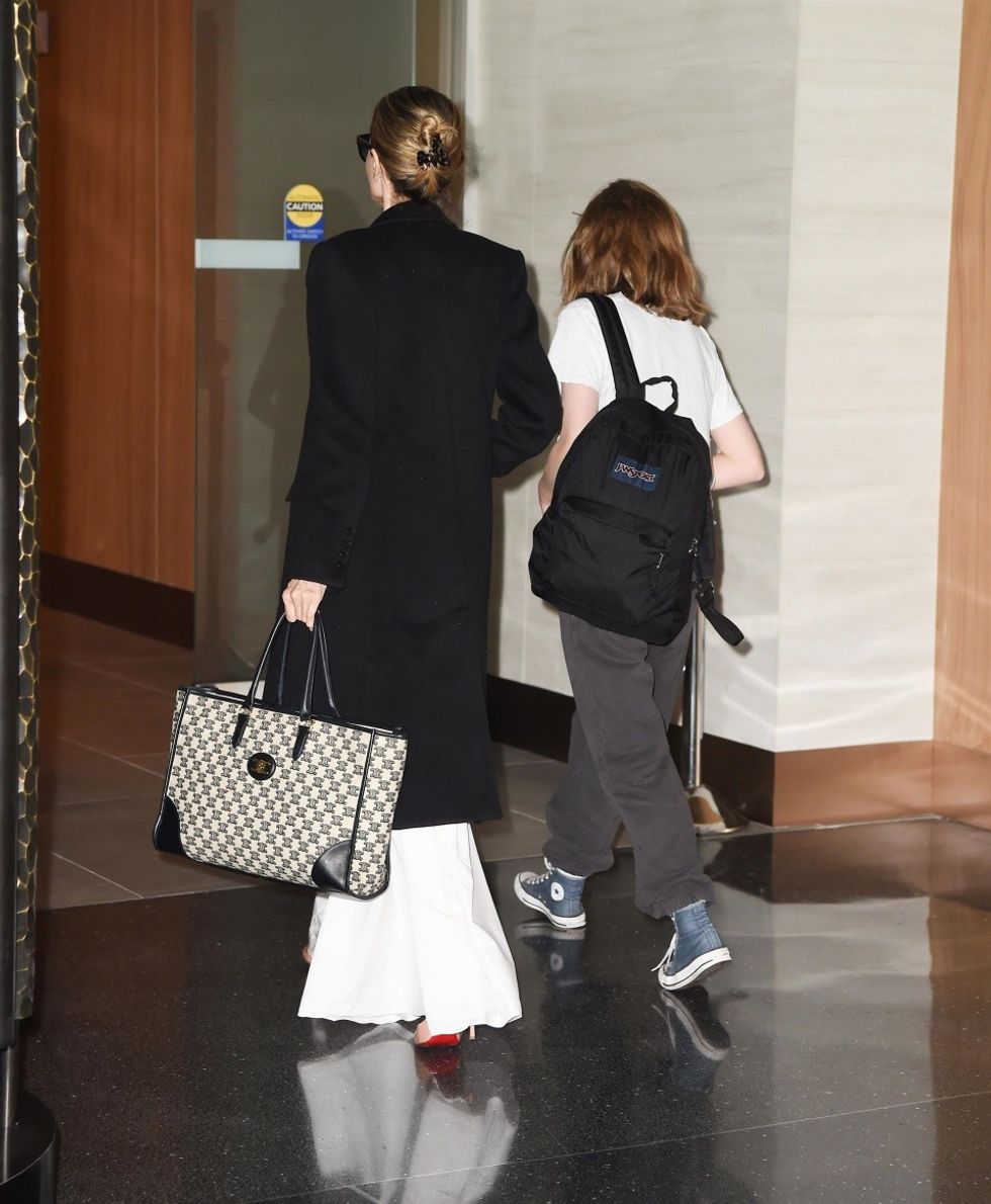 actress angelina jolie looks elegant 853709986