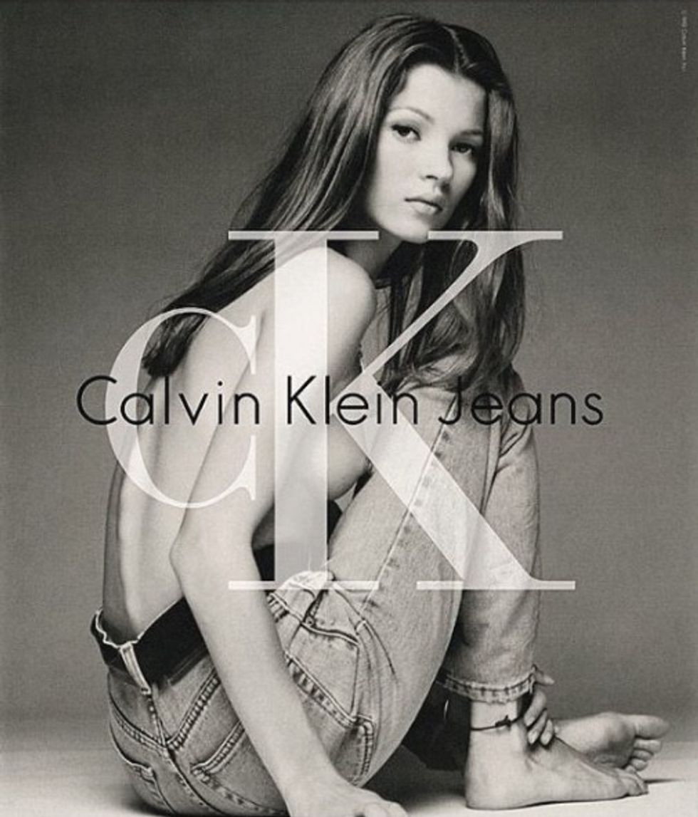 ad kate moss calvin klein history evolution