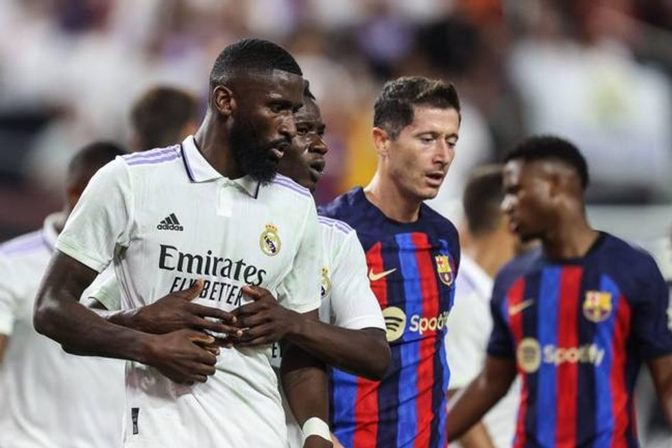Ai luajti 45 minuta ndërsa Madridi u mund 1-0 nga Barcelona (Image: Alamy)