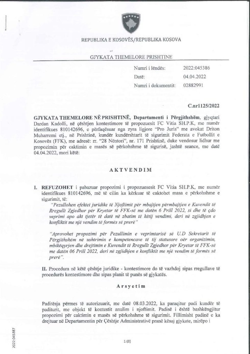 Aktvendim C.nr .1125 2022 FFK page 0001 1