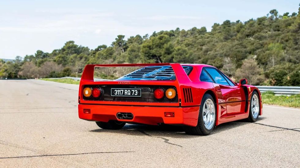 alain prost s ferrari f40 up for auction