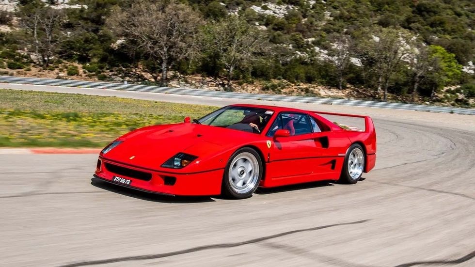 alain prost s ferrari f40 up for auction