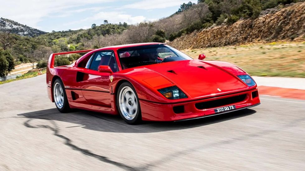 alain prost s ferrari f40 up for auction