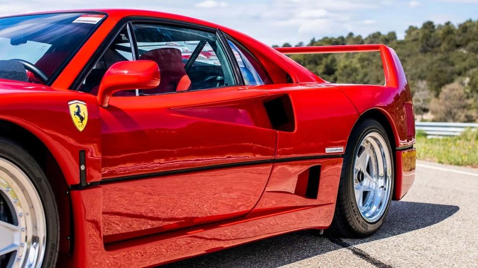 alain prost s ferrari f40 up for auction