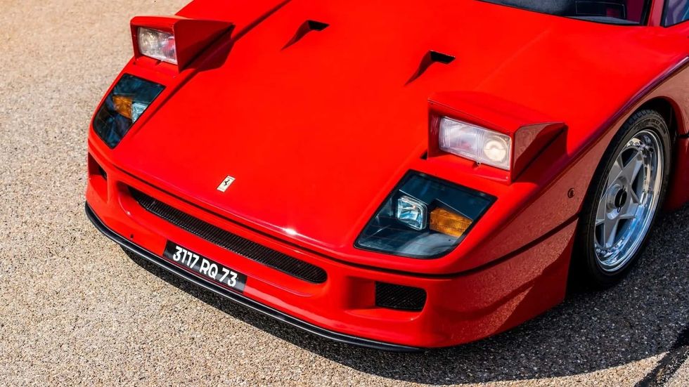 alain prost s ferrari f40 up for auction