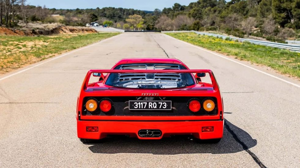 alain prost s ferrari f40 up for auction