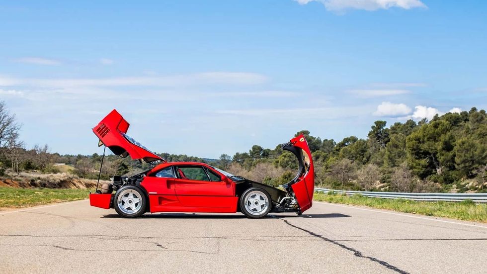 alain prost s ferrari f40 up for auction