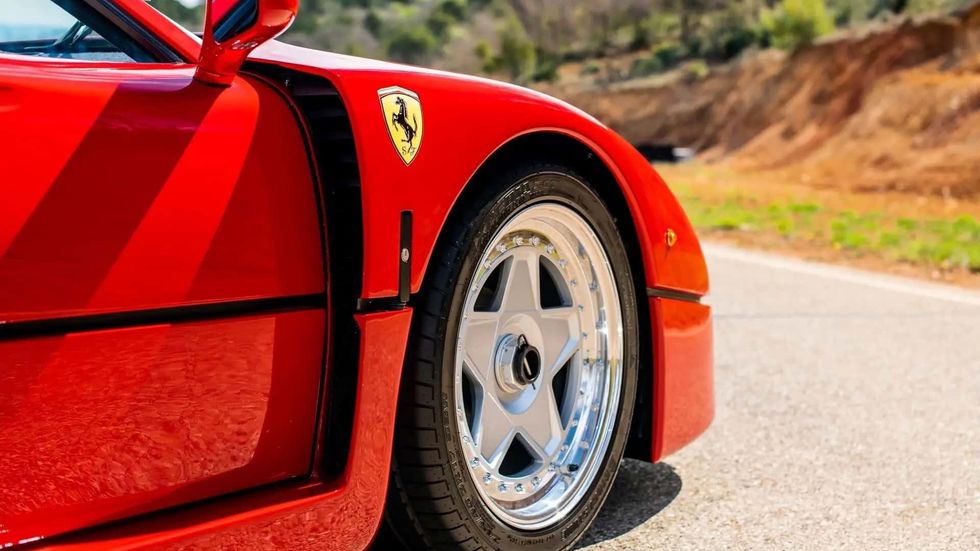 alain prost s ferrari f40 up for auction