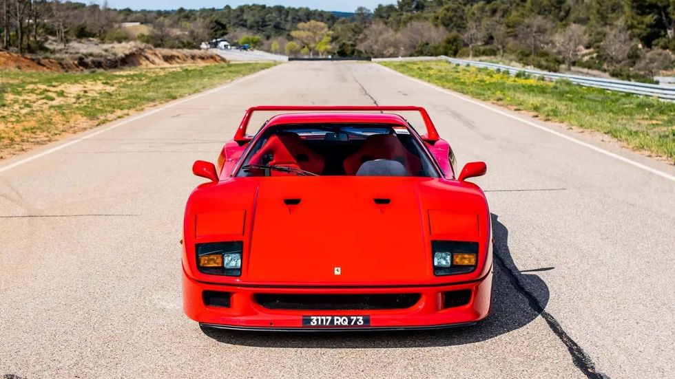 alain prost s ferrari f40 up for auction