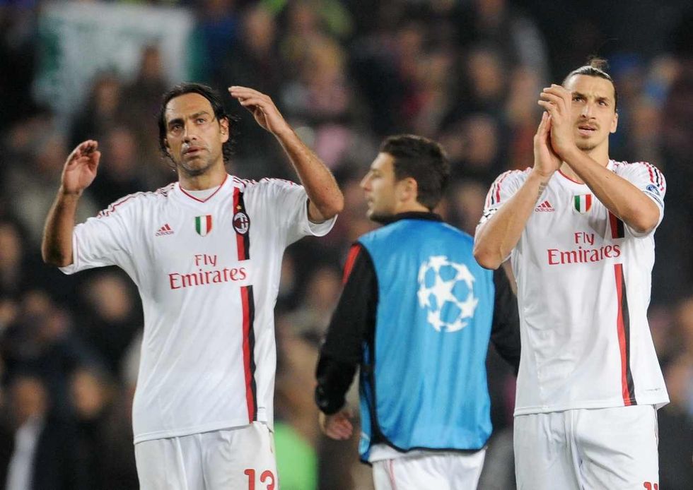 Alessandro Nesta Zlatan Ibrahimovic