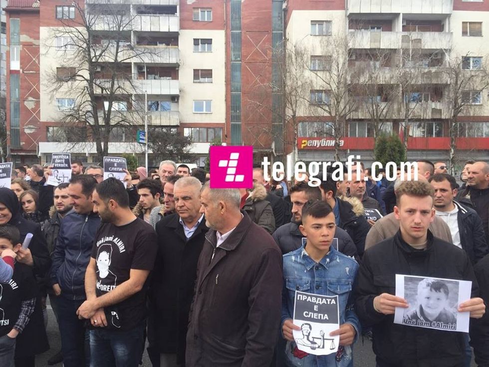 Almir Aliu protesta 1