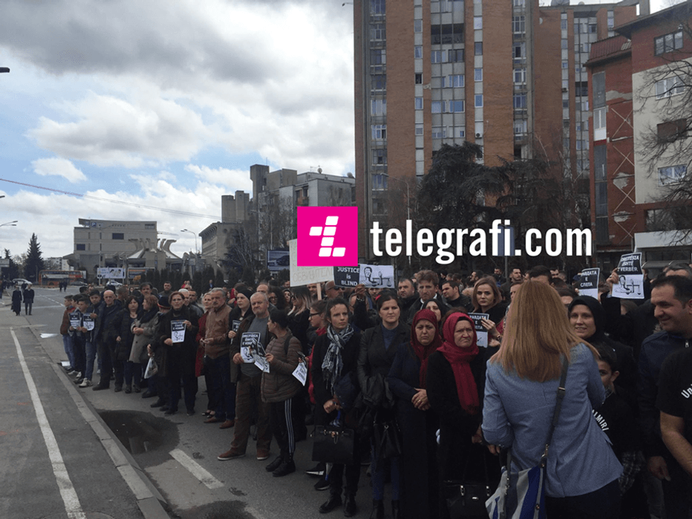 Almir Aliu protesta 1