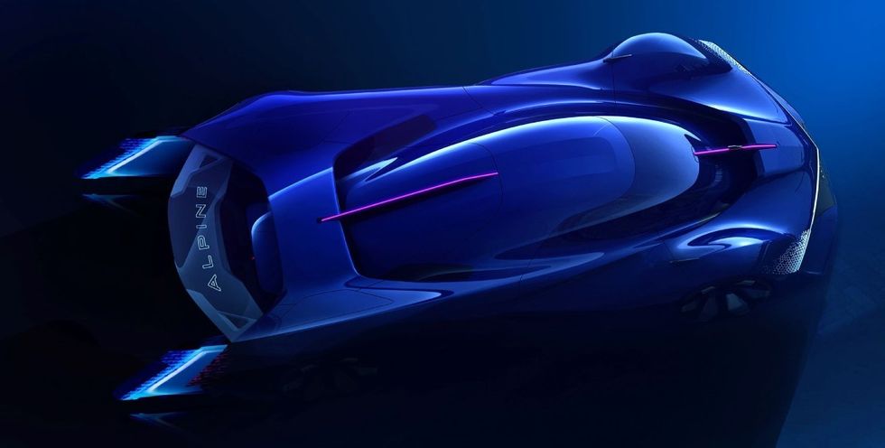 Alpine Alpenglow - hydrogen powered race car for the road