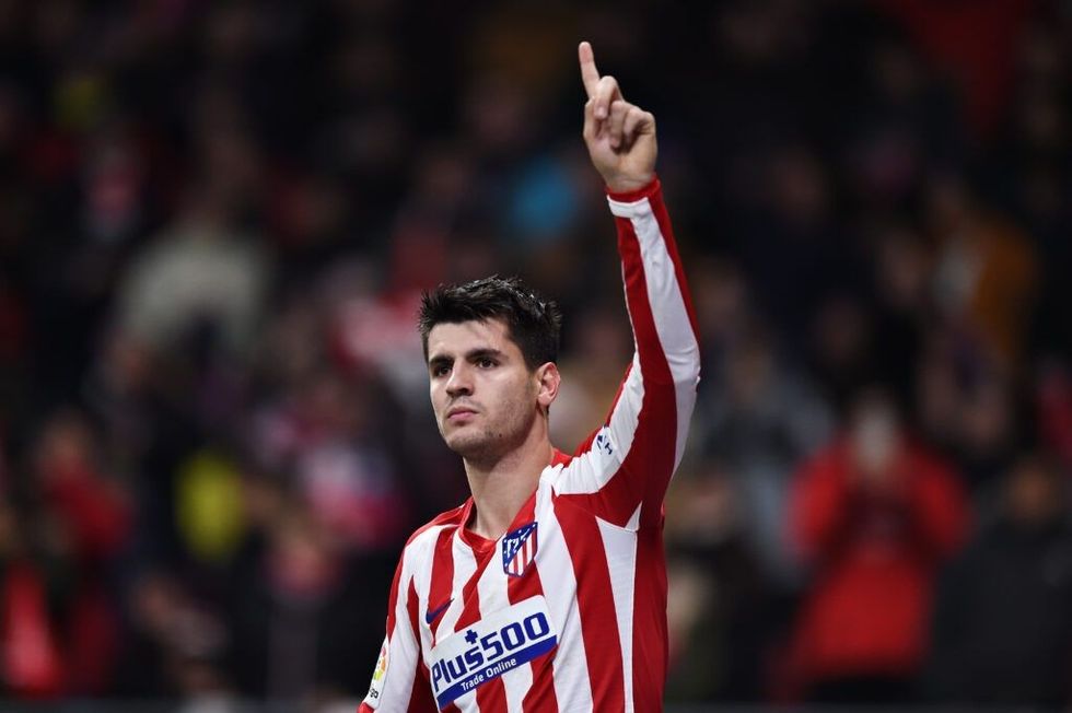 Alvaro Morata në aksion me Atletico Madrid