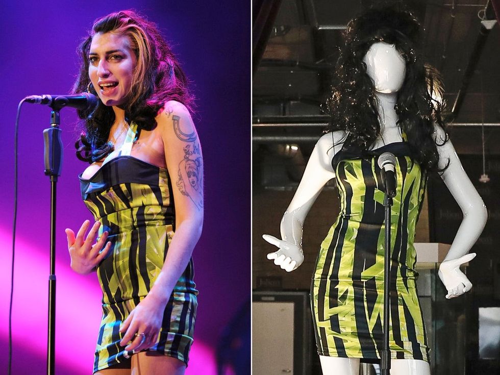 Amy Winehouse Belgrade dress