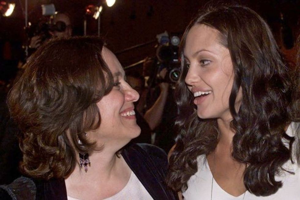 Angelina Jolie and Marcheline Bertrand
