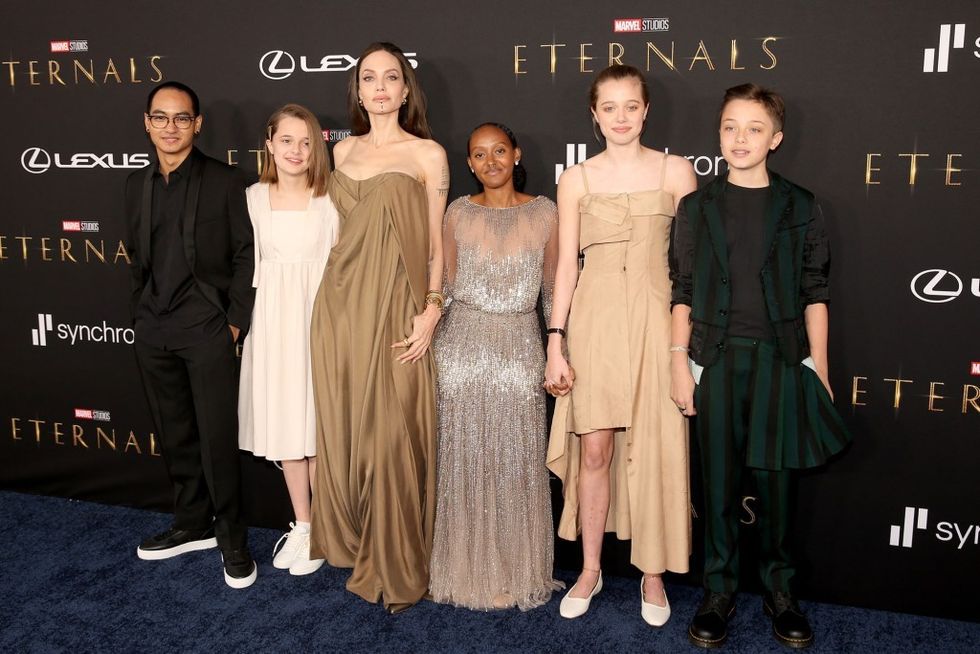 angelina jolie eternals premiere kids