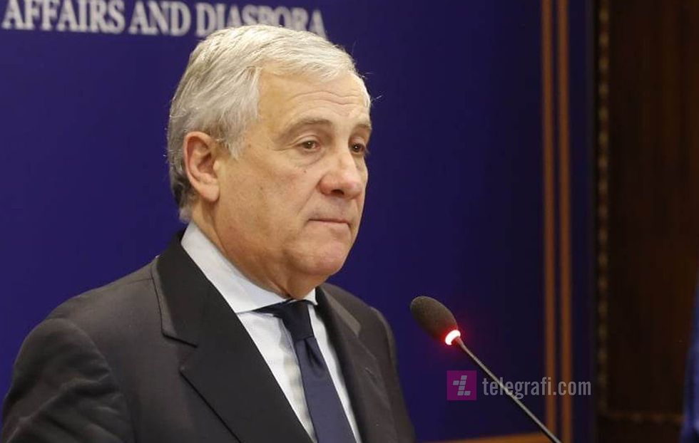 Antonio Tajani zevendeskryeministri dhe ministrin i Puneve te Jashtme te Italise foto Ridvan Slivova 2 1 e1672402858413