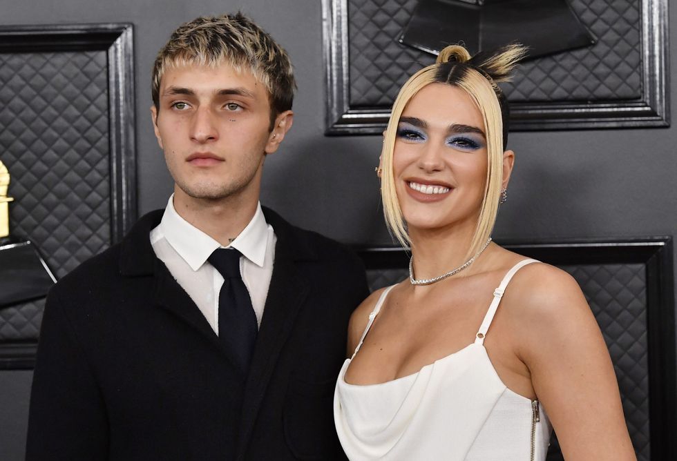anwar hadid and dua lipa attend the 62nd annual grammy news photo 1616597682 scaled