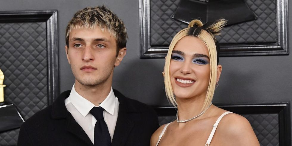 anwar hadid and dua lipa attend the 62nd annual grammy news photo 1616597682