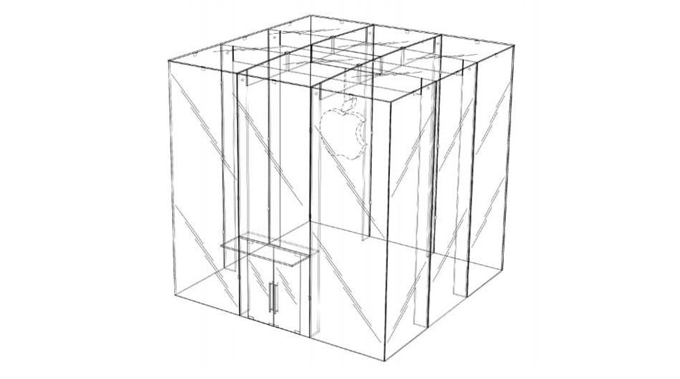 Appla ka patentuar dyqanet ne forme kubi te mbeshtjelle me xhama foto 2