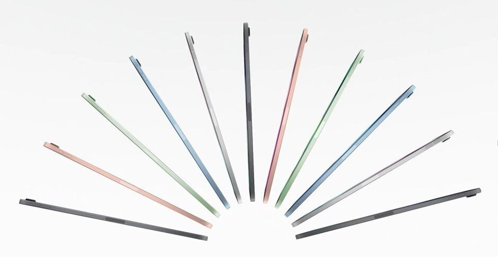 apple ipad air 4 colors rainbow