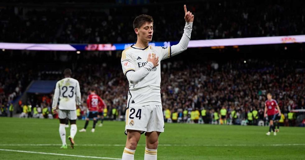arda guler celebrating first real madrid goal