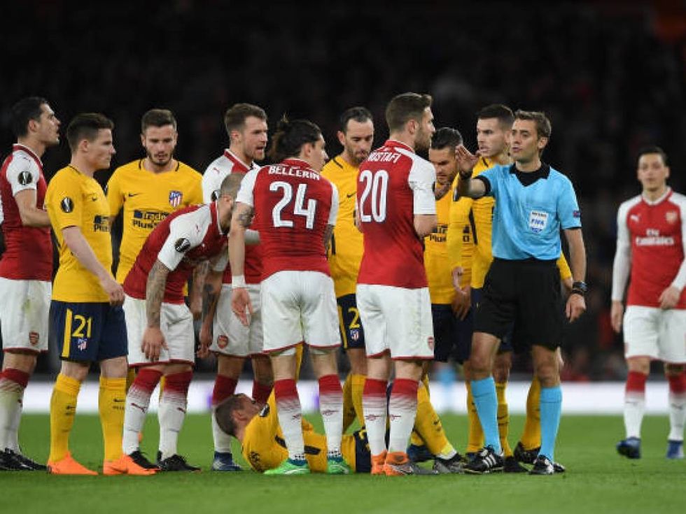 arsenal vs atletico madrid 2018