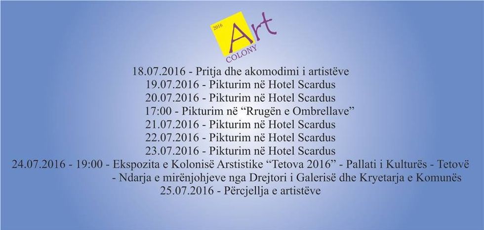 Art Colony Tetova 2016