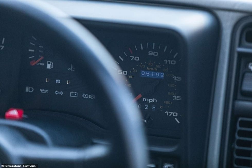 As shown on the odometer here, the Sierra Cossie RS500 has covered just 5,192. That works out at an average of 144 miles each year since new in 1987