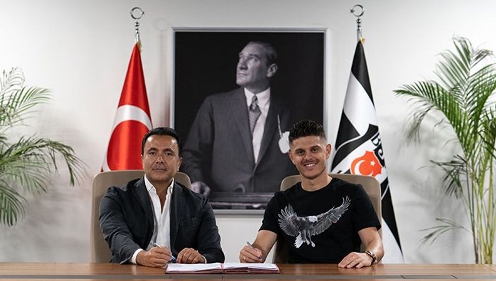 asbaskanimiz emre kocadag yeni transferimiz milot rashica ile bir araya geldi