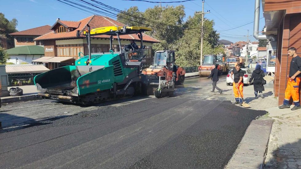 asfaltimi i rruges prizren prevalle nga lagja Ralin