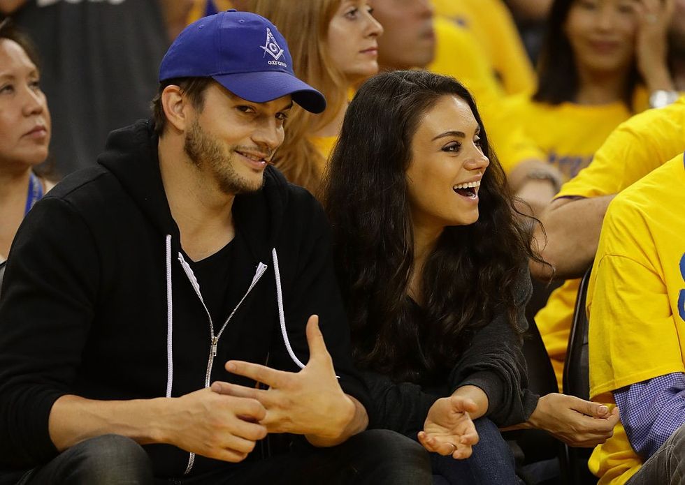 Ashton Kutcher and Mila Kuniss