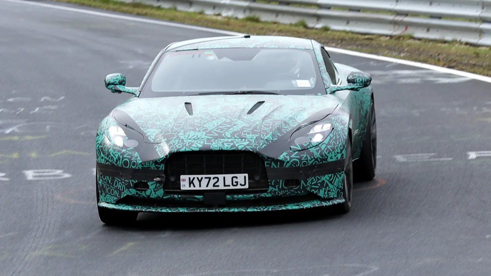 Aston Martin DB12 spy shots auto 2